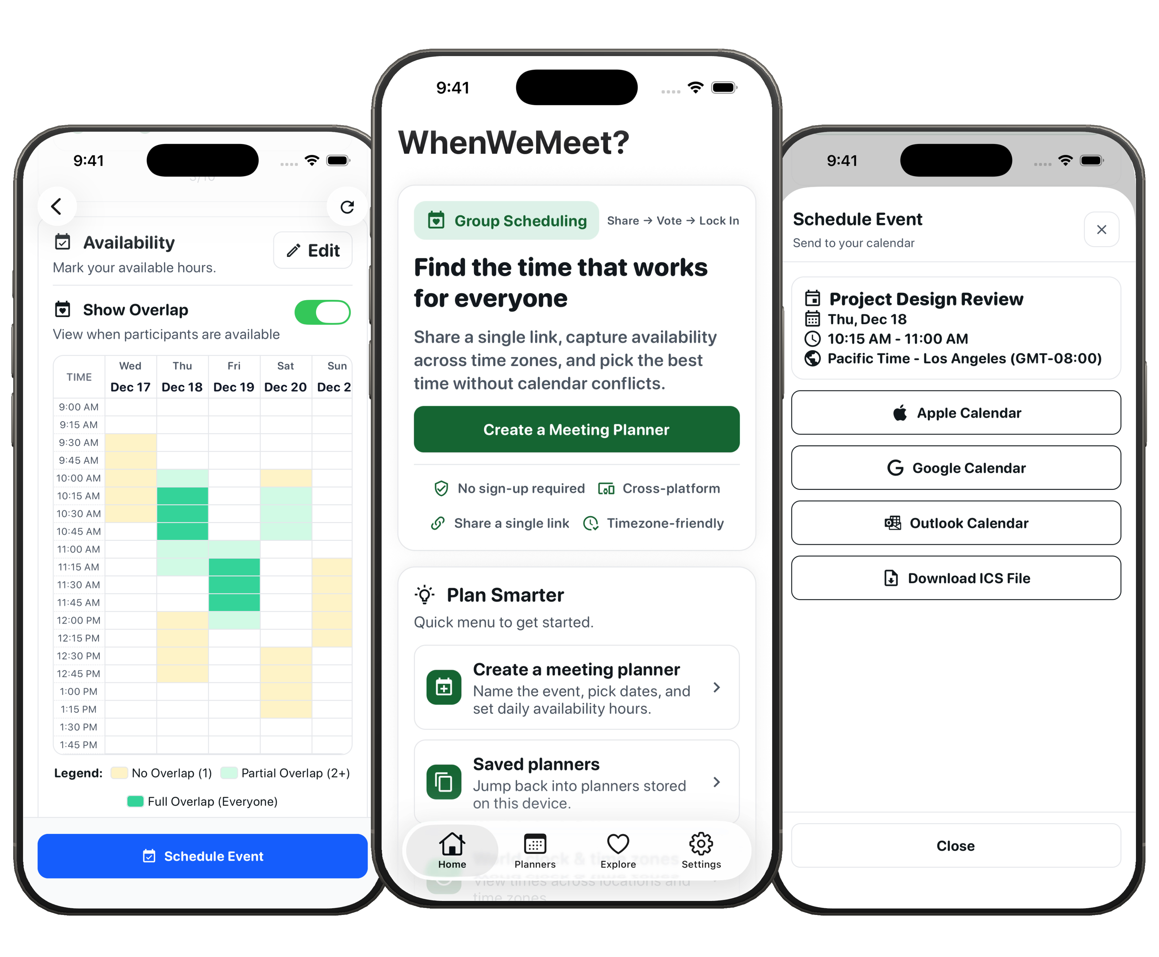 WhenWeMeet app preview